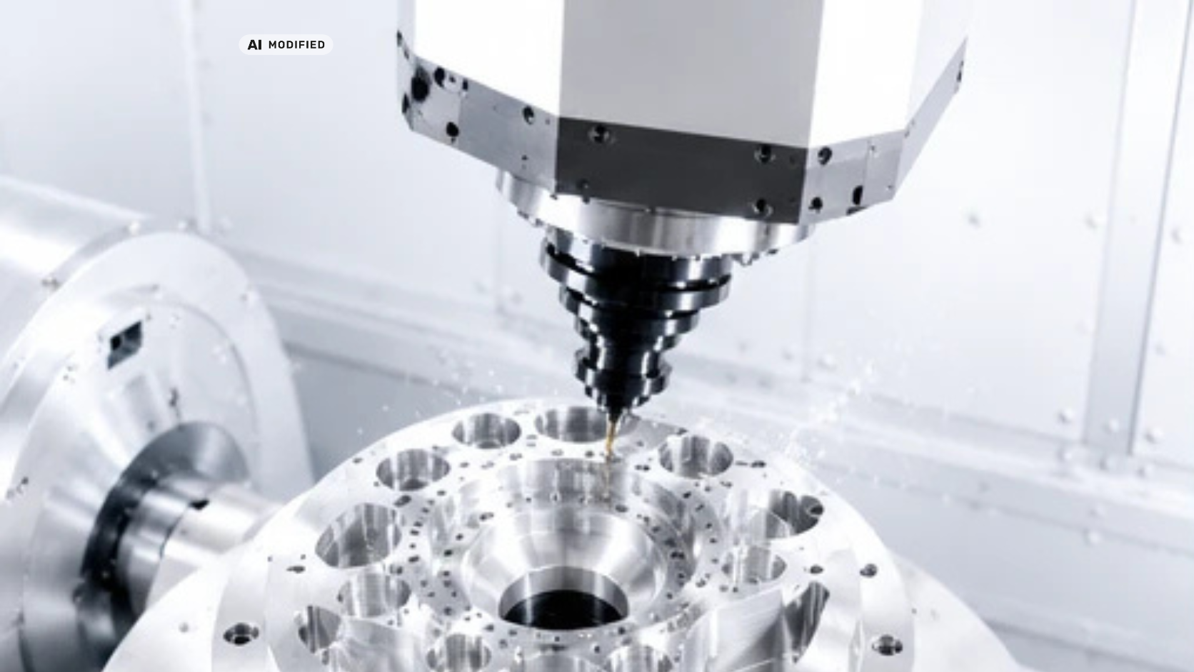 CNC-Fertigung mit moderner Werkzeugmaschine
